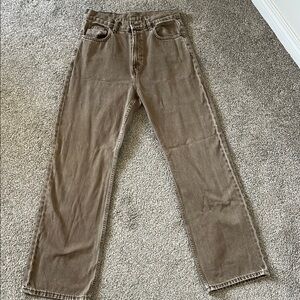 DR.DENIM Echo Jeans - Classic Brown Straight Leg Jeans